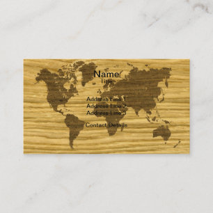 Visite Wenge et carte du monde de chêne de crevasse