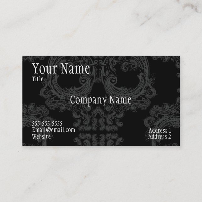 Visite Zone de carte d'affaires de code régional à motif  (Devant)