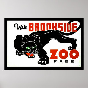 Visitez Brookside Zoo gratuit - Poster WPA avec Pa