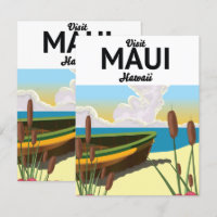 Visitez l'affiche touristique de Maui Hawaii