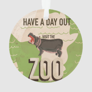 Visitez L'Affiche Vintage voyage Zoo.