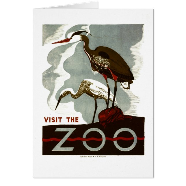 Visitez le zoo - l'affiche de WPA - (Devant)