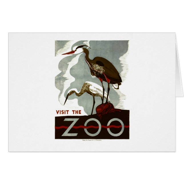 Visitez le zoo - l'affiche de WPA - (Devant horizontal)