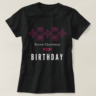 Vissez Noël, il est mon T-shirt d'anniversaire