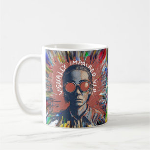 Visuellement déficient VIP mug vision perte vision
