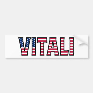 Vitali Nom Vorname USA Aufkleber Sticker Auto