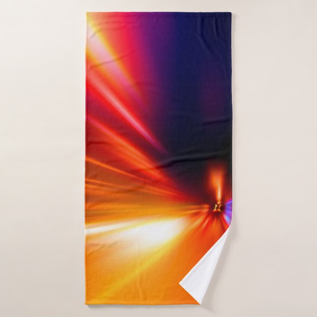 vitesse sur la nuit road abstract, arrière - plan, (Serviette de bain)