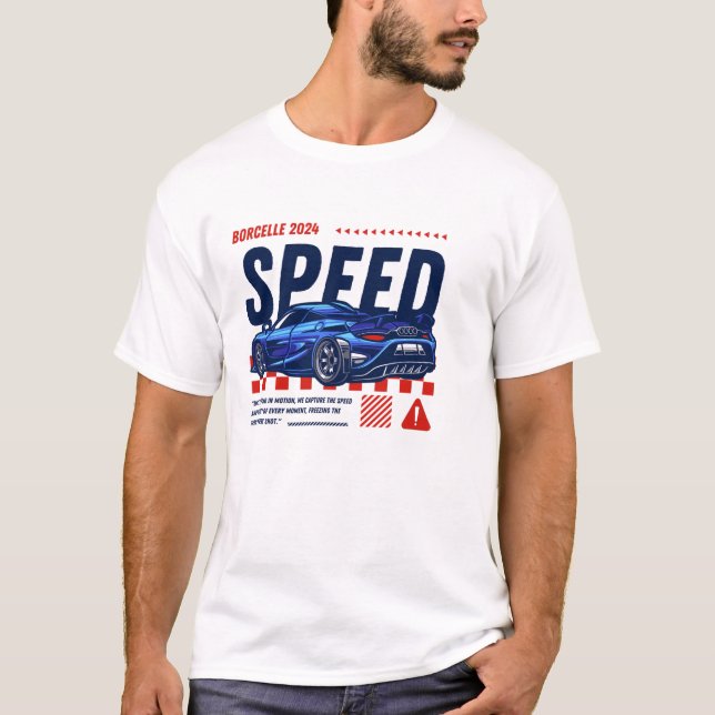 Vitesse - T-shirt Fast Life pour les fans de cours (Devant)