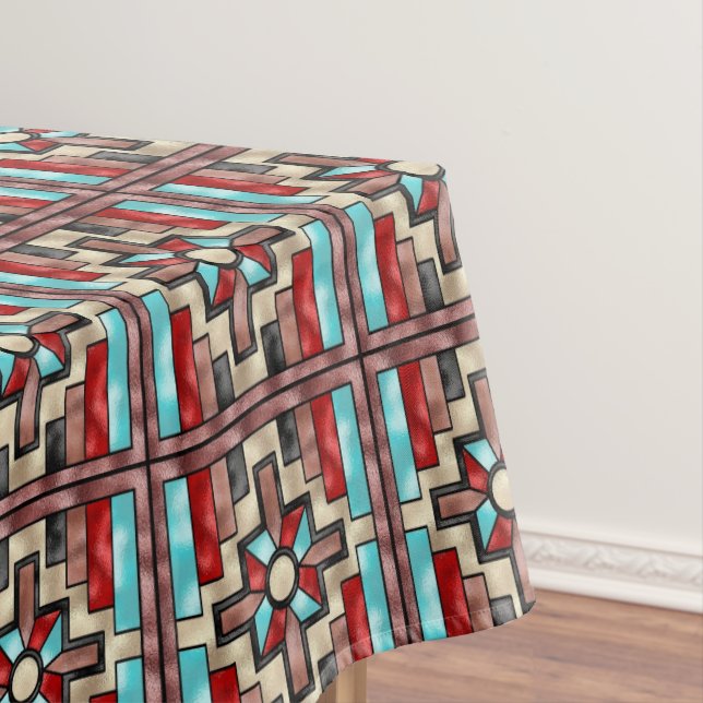 Vitrail de Faux Nappe motif du Sud-Ouest (In Situ)