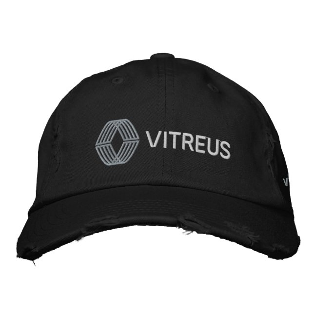VITREUS Distants Chino Twill Casquette | NOIR (Devant)