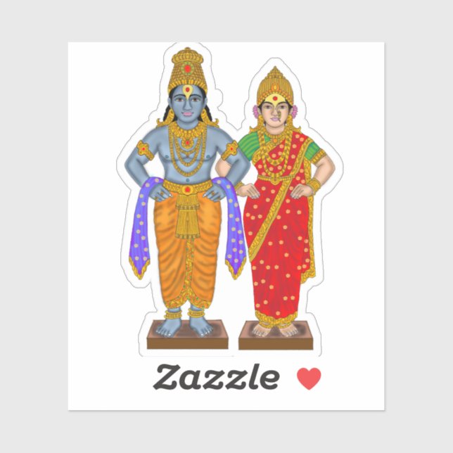 Vitthal Rukmini Sticker (Feuille)
