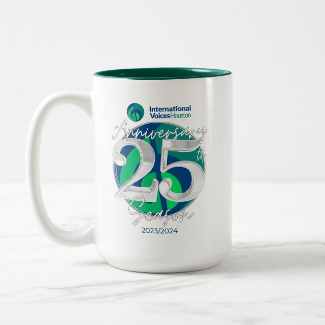 VIV 25e anniversaire Mug à deux tons - Hunter Gree (Gauche)