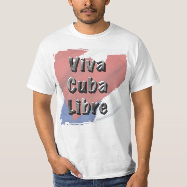 Viva Cuba Libre Grunge 4 TShirt (Devant)