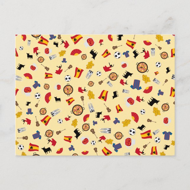 Viva España - carte postale avec éléments culturel (Devant)