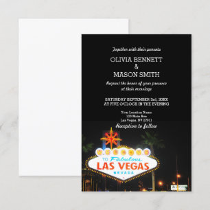 Viva Las Vegas Destination Mariage Invitation