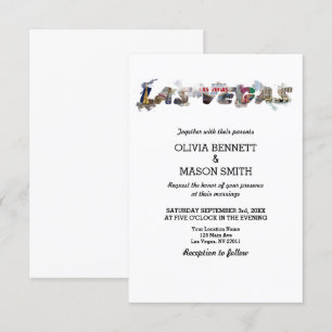Viva Las Vegas Destination Wedding Invitation