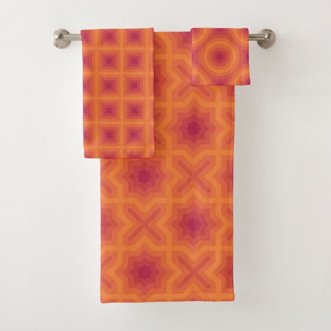 Viva Magenta Sun Motifs orange (En situation)
