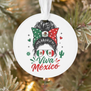 Viva Mexico Fille Drapeau du Mexique Patriotique M