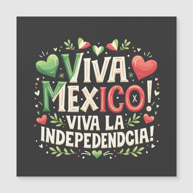 Viva Mexique Fête de l'indépendance mexicaine (Devant)
