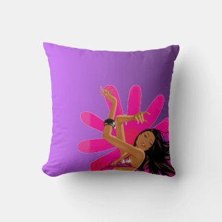 Viva violet et Coussin blanc