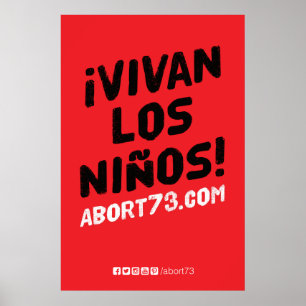 ¡Vivan los Niños ! Poster (Abort73.com)