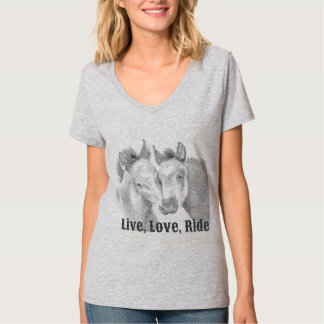 Vivant, Amour, Cheval De Ride T-Shirt