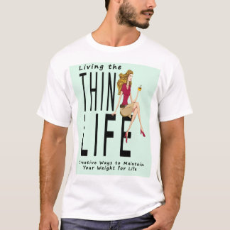 Vivant le T-shirt des hommes minces de la vie