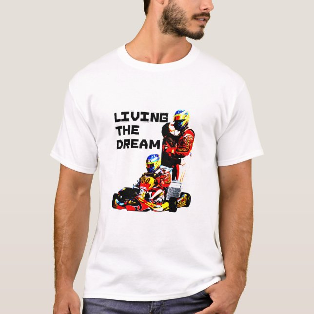 Vivant le T-shirt rêveur de Karting (Devant)