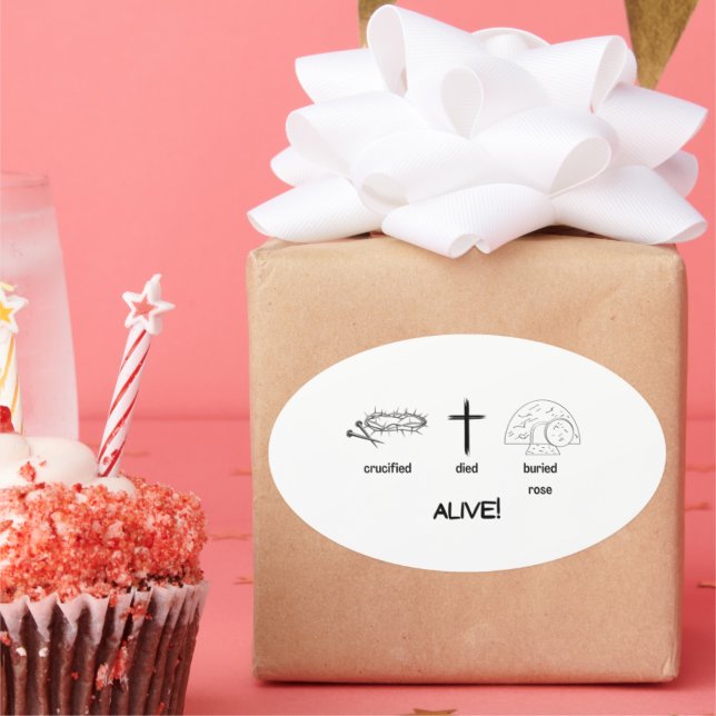 VIVANT ! Stickers ovale 20 par feuille (Fête)