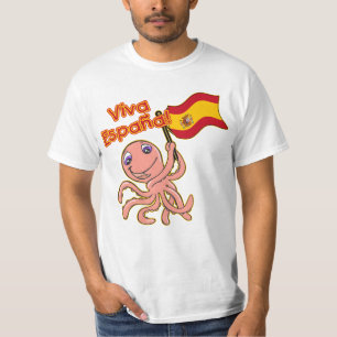 Vivats Espana avec le T-shirt du football de