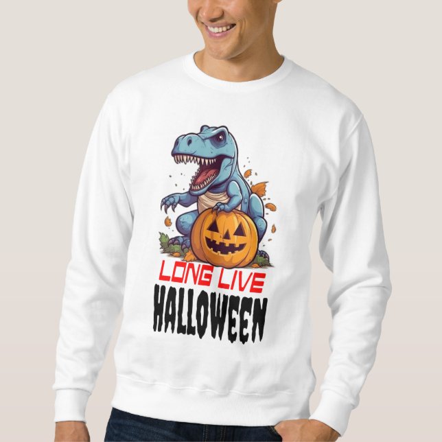 Vive l'halloween sweatshirt des hommes (Devant)