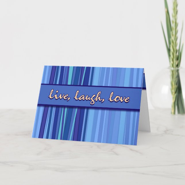 Vivent la carte de voeux bleue du jour de mère (Devant)