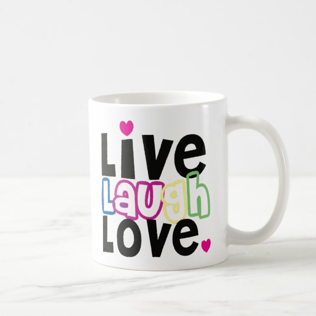 Vivent la tasse de café d'amour de rire (Droite)