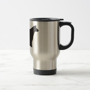 Vivez, aimez et montrez la tasse de voyage de