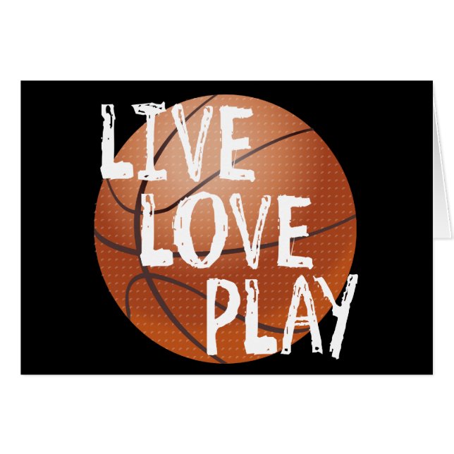 Vivez, aimez, jouez au basket-ball (Devant horizontal)