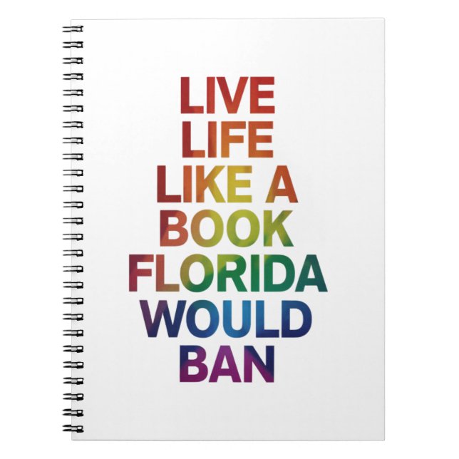 Vivez comme le livre que la Floride interdirait Ca (Devant)