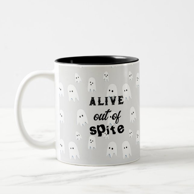 Vivez hors d'Espagne avec de mignons fantômes Mug (Gauche)