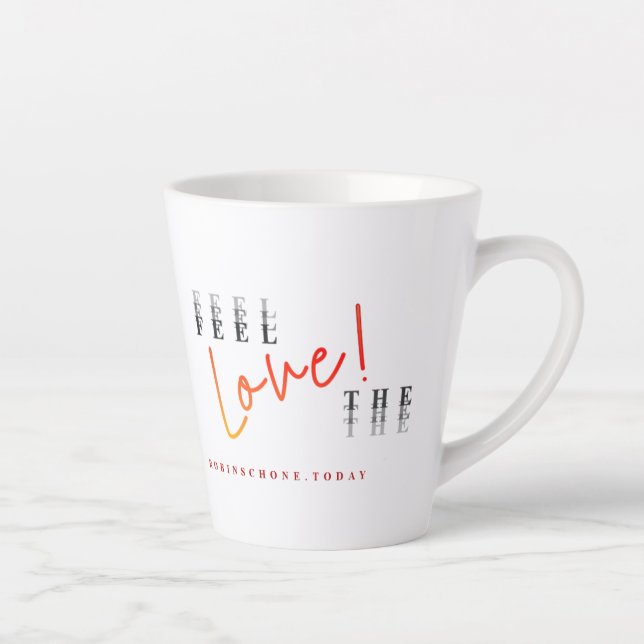 Vivez la passion ... Ressentez la Mug Love Latte (Droite)