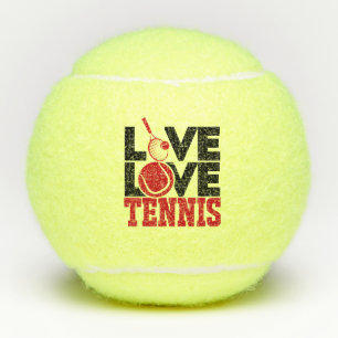 Vivez L'AMOUR Tennis Balle de Tennis Rouge