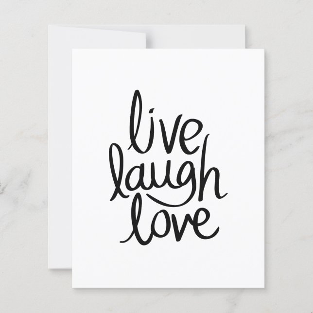 Vivez Riez Aimez – Typographie Inspirante Classiqu (Devant)