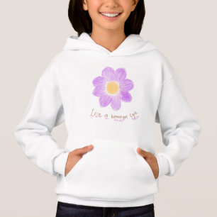 Vivez une belle vie Floral botanique jaune violet