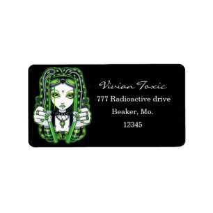 "Vivian" Cybergoth Dark Industrial Fairy Étiquette