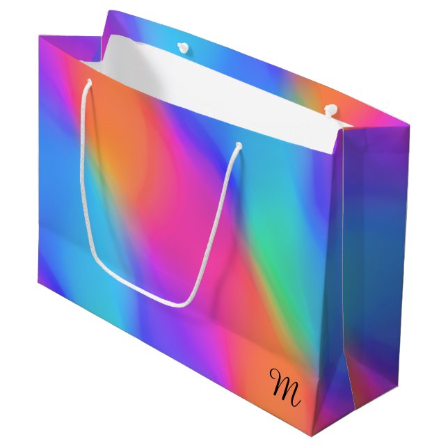 Vivid Hologramme Sac cadeau (Devant Angle)