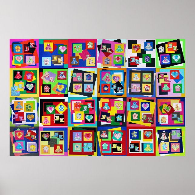 Vivid Origami Art Taille originale 20"x30" Poster (Devant)