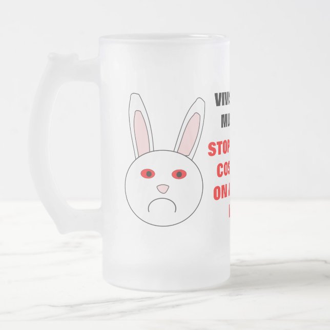 Vivisection Doit Mettre Fin À La Mug De Verre Froi (Gauche)