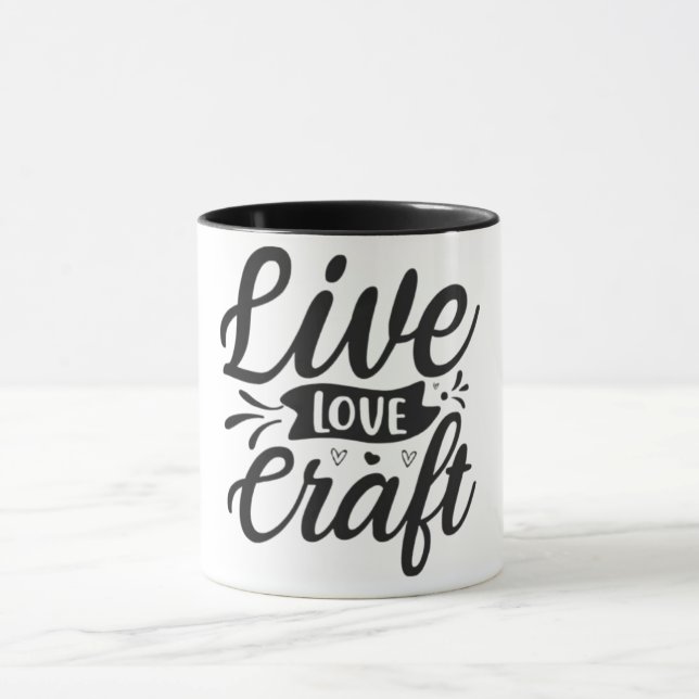 Vivre, Amour, Artisanat- Mug (Centre)