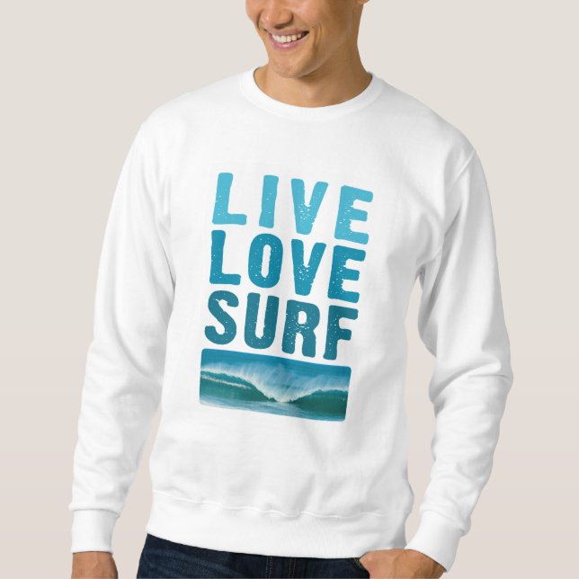 Vivre, Amour, Sweatshirt Surf (Devant)