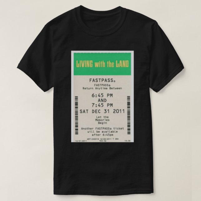 Vivre avec la terre Fastpass Classic T-Shirt (Design devant)