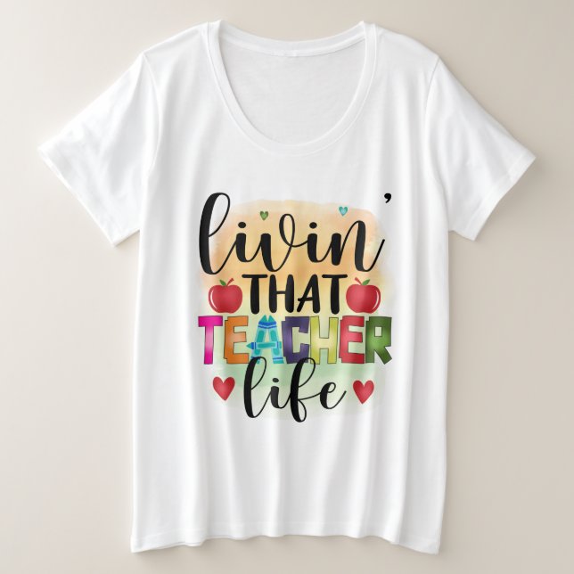 Vivre Cette Vie D'Enseignant - Cadeau Pour Enseign (Design devant)