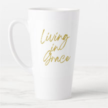 Vivre dans Grace Tall Latte Mug